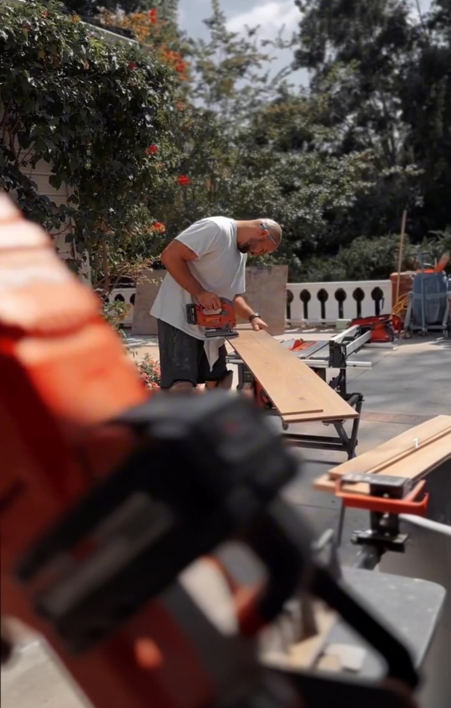 Stone Peters on a job site in San Diego County